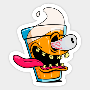 Beer monster Sticker